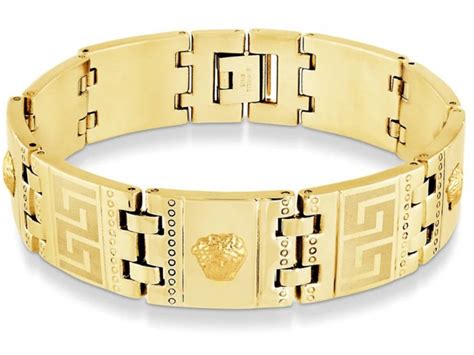 bracelet homme versace|More.